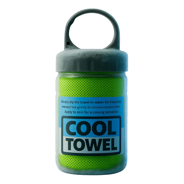 BS Cooling Towel 80x40 CM – Instant Cooling & UV Protection - Green