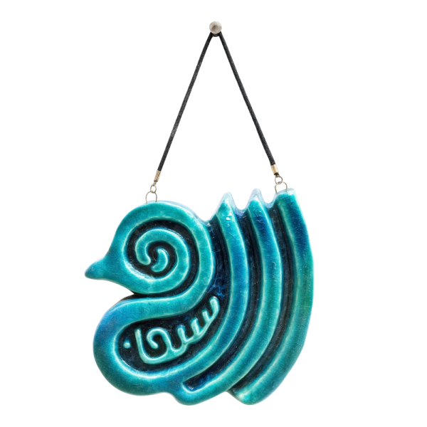 Soudy Ceramic Art Hanging – Bird Design with “Subhan Allah” Inscription – 15×15 cm – SF9