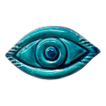 Soudy Ceramic Art Hanging – Evil Eye Protection Design – 20×10 cm – SF2