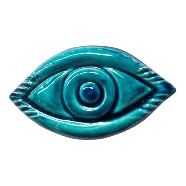 Soudy Ceramic Art Hanging – Evil Eye Protection Design – 20×10 cm – SF2