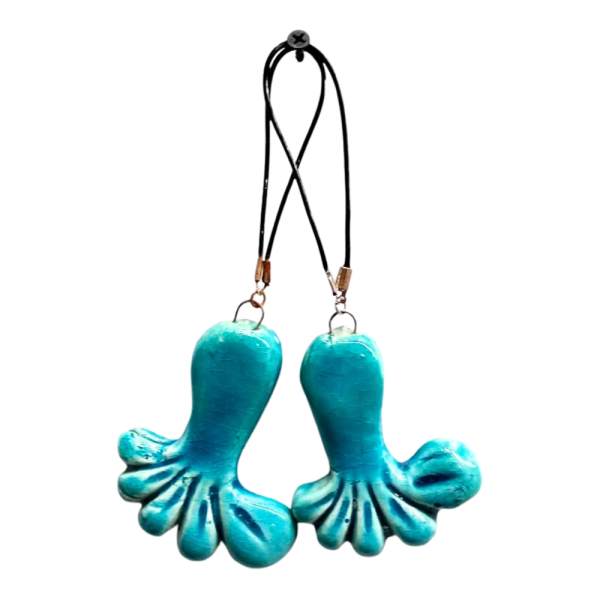 Soudy Ceramic Art Hanging – Foot Shape Design – 7×7 cm – SG1