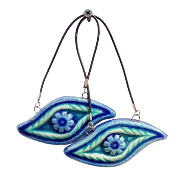 Soudy Ceramic Art Hanging – Protective Eye – 7×7 cm – SG4