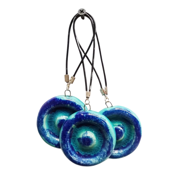 Soudy Ceramic Art Hanging – Circular Evil Eye Design – 5 cm – SG8