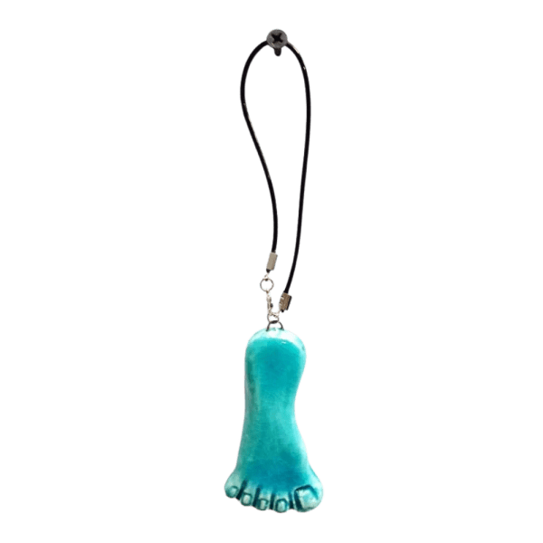 Soudy Ceramic Art Hanging – Foot Design – 5×3 cm – SG13