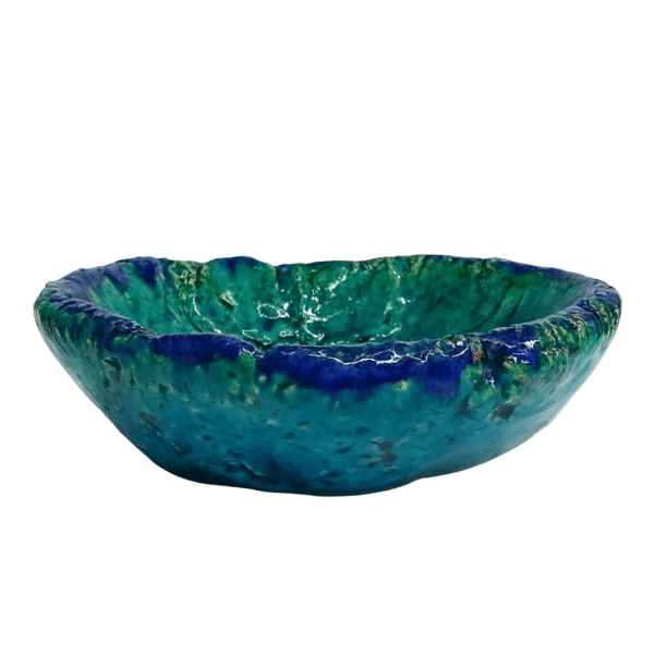 Soudy Ceramic Decorative Bowl – Round Rustic Design – 15×15 cm – SD8