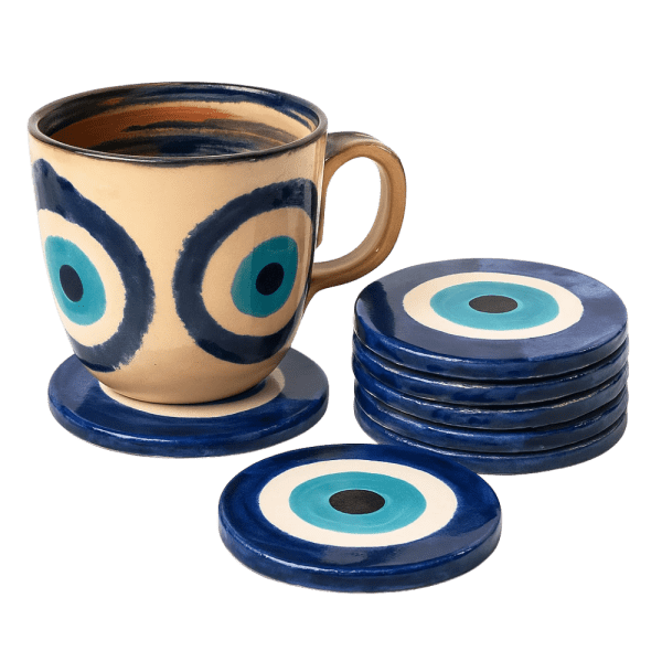 Soudy Ceramic Cup Coaster – 10 cm - SP4