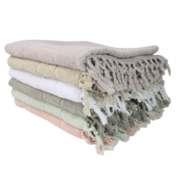 Up Towels 50 cm Turkish Towel M(2) Border - 1 Piece - 50×90 - Multi-Color