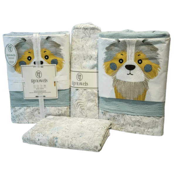 Up Towels Kids Coverlet Set - 6 Pieces - Boki - 180×240