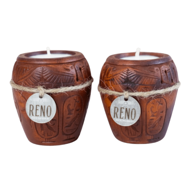 Rino Spirit of Canopy Candle – Brown – Musk & Amber Scent – 10 × 5 cm