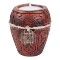 Rino Spirit of Canopy Candle – Brown – Musk & Amber Scent – 10 × 5 cm