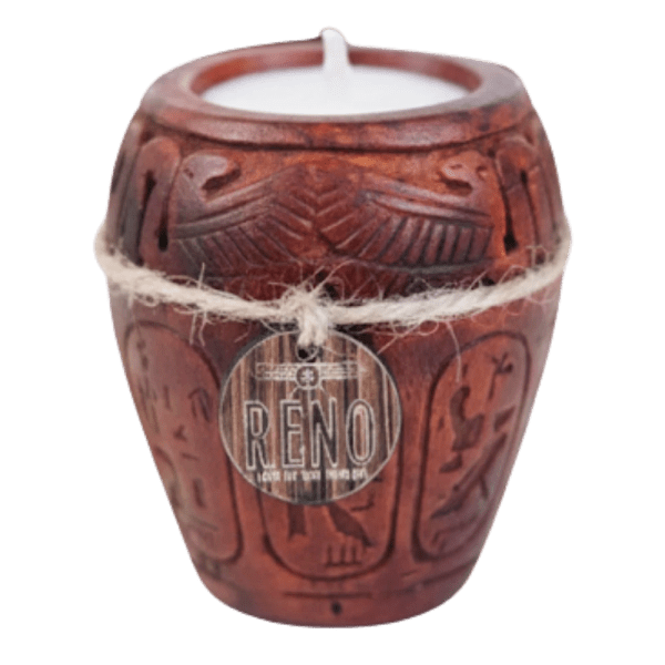 Rino Spirit of Canopy Candle – Brown – Musk & Amber Scent – 10 × 5 cm