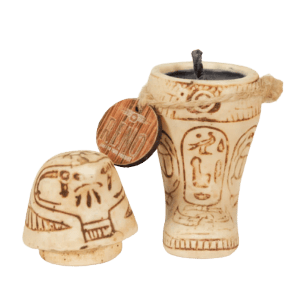 Rino Spirit of Canopy Candle – White – Jasmine Scent – 8 × 3 cm