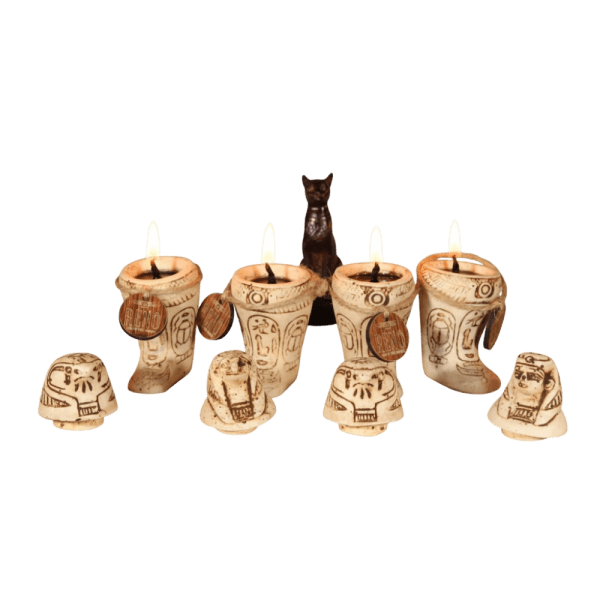 Rino Spirit of Canopy Candle – White – Jasmine Scent – 8 × 3 cm