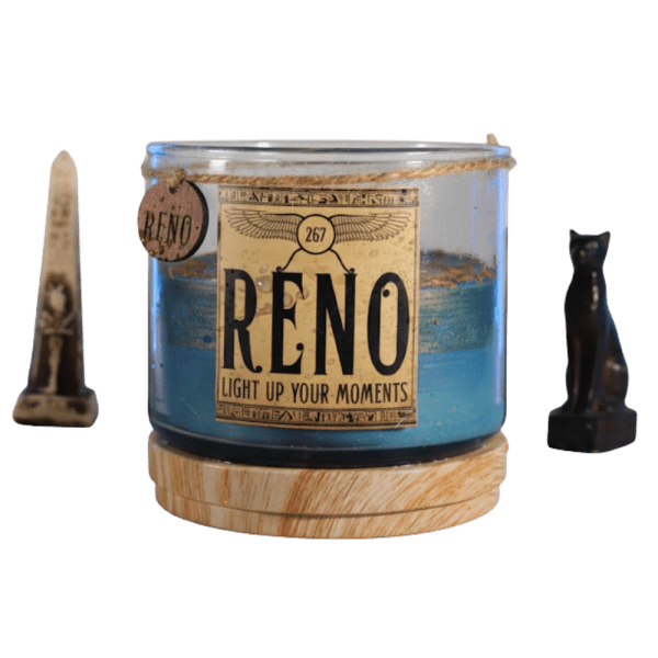 Rino The Pharaonic Cup Candle – Jasmine Scent – 8 × 10 cm