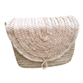 Handwoven Palm Leaf Shoulder Bag – Natural Finish