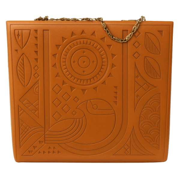 Embossed Heritage Leather Handbag