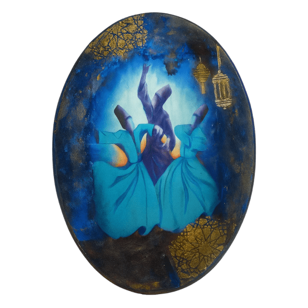 Mesista Gift Store – Decoupage Tableau Whirling Dervish Design