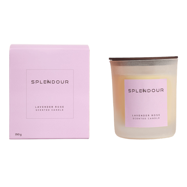 Splendour Lavender Scented Candles - 150 gm