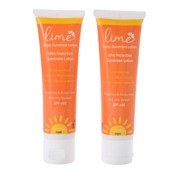 Lime 2 Pieces Sunscreen Lotion SPF50 - 50 ml