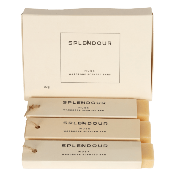 Splendour Musk Wardrobe Scented Bar - 3 Bars - Each bar is 30 gm