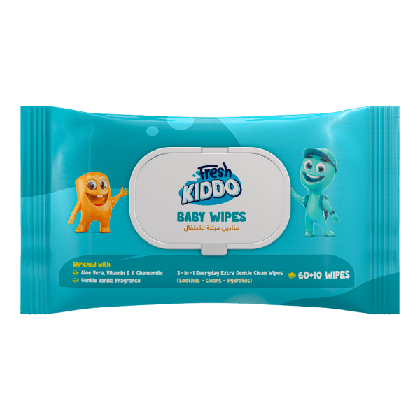 Fresh Kiddo Wipes - 70 pcs