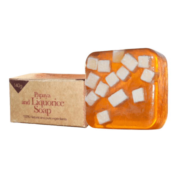 Africana Papaya & Liquorice Soap - 140 g
