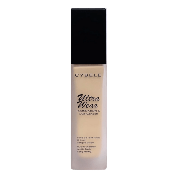 CYBELE Ultra Wear Foundation and Concealer 01 Porcelain - 30 ml