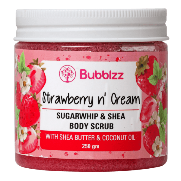 Bubblzz Strawberry n' Cream Body Scrub - 250 gm