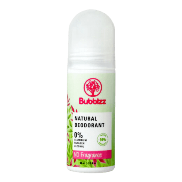 Bubblzz No Fragrance Natural Deodorant - 80 ml