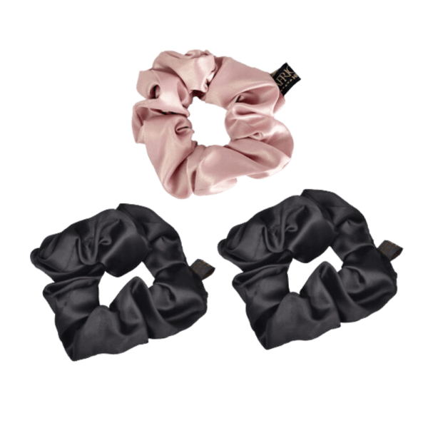 Africana Luxury Satin Scrunchies - 3 Peices