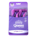 Queen By Lord Disposable Razors, 6 + 2 Free Triple Blades