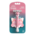 Queen By Lord Triple Blades Smooth Razor + 4 Blades Refill