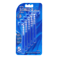 Lord 5-Piece II Wave Plus Razor Set Blue/Clear