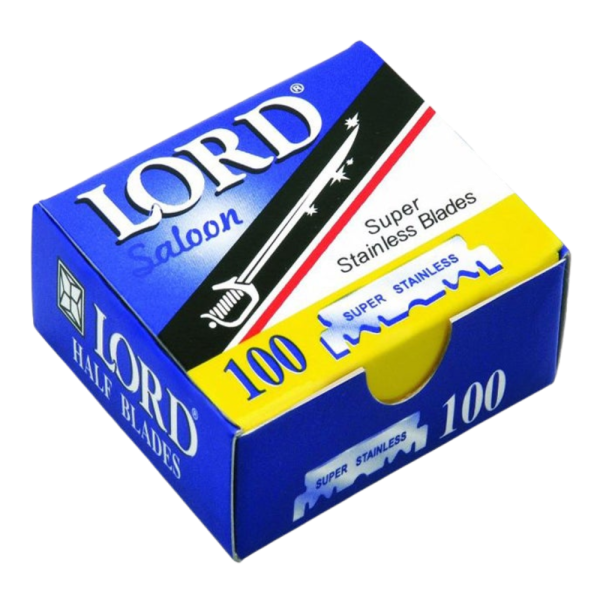 Lord 100-Piece Super Stainless Shaving Blade Set Silver